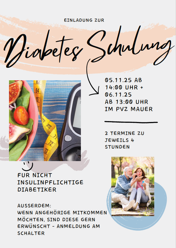 Diabetes-Schulung für nicht insulinpflichtige Diabetiker